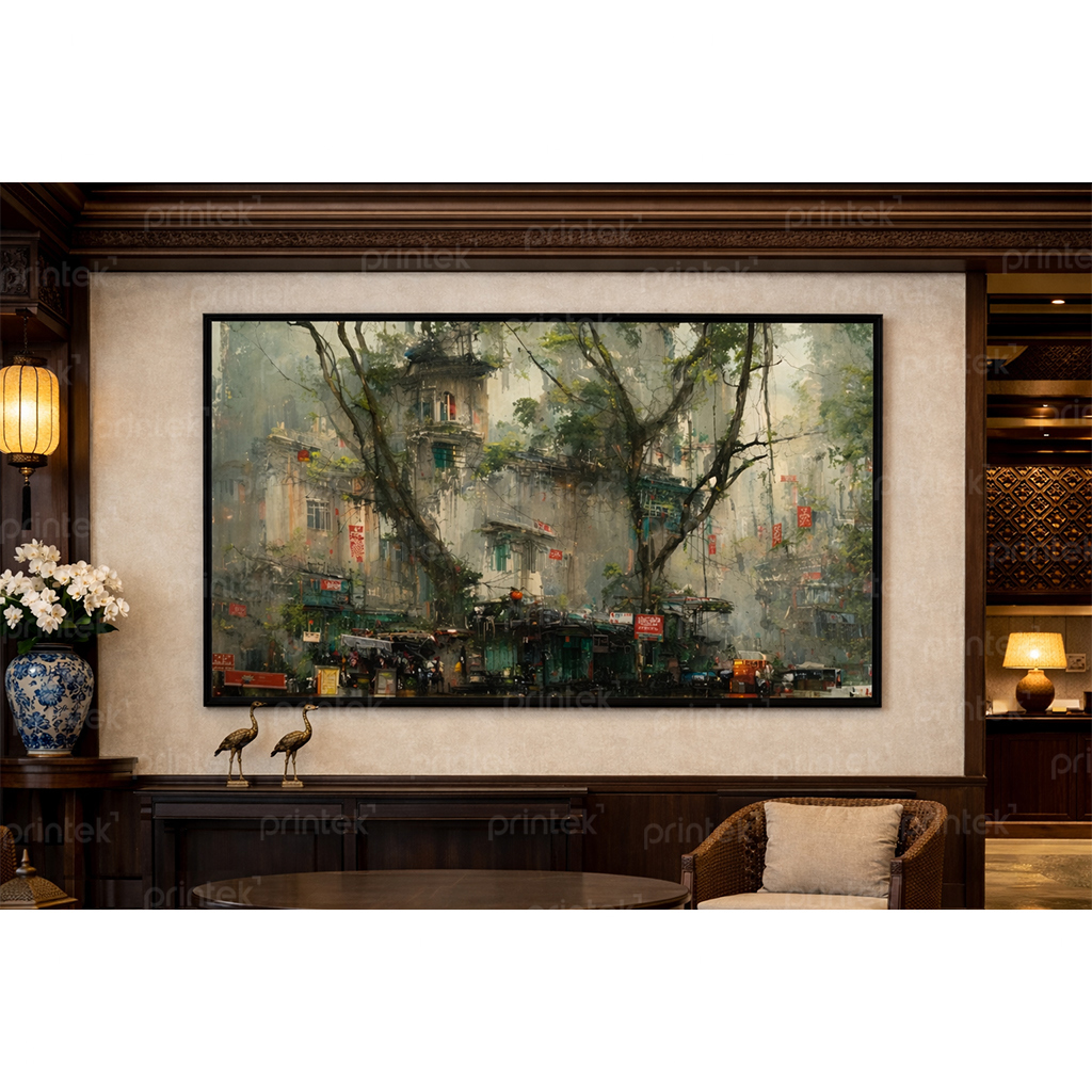 Tranh canvas phong cảnh phố, đã có khung – DC-ST1915