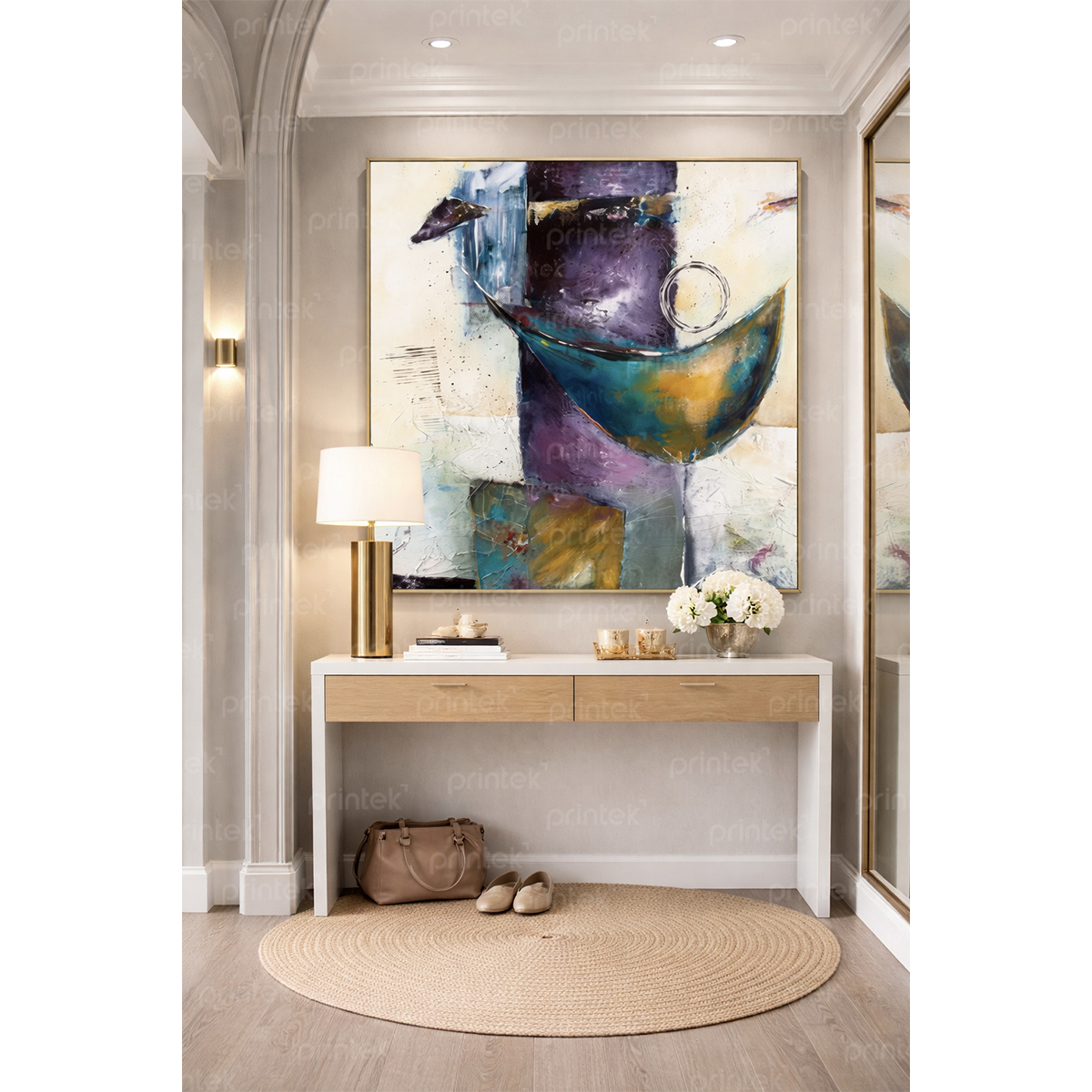 Tranh trừu tượng, đã có khung – ST220991