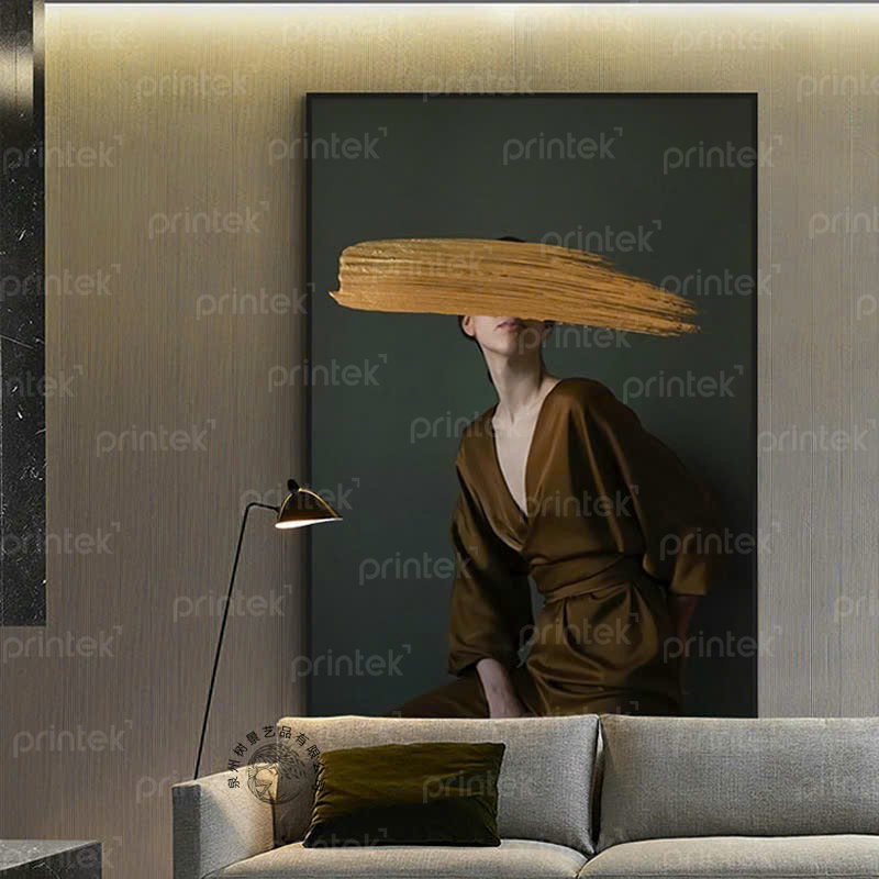 Tranh trừu tượng cô gái