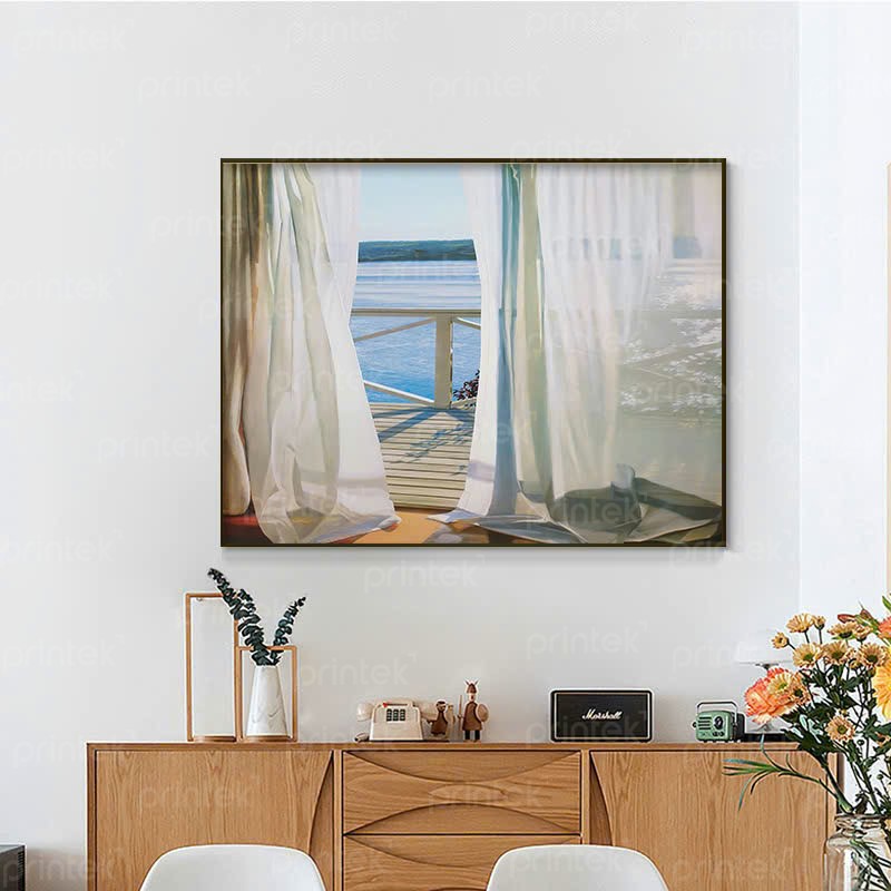 Tranh cửa sổ, tranh treo tường canvas - TT7614