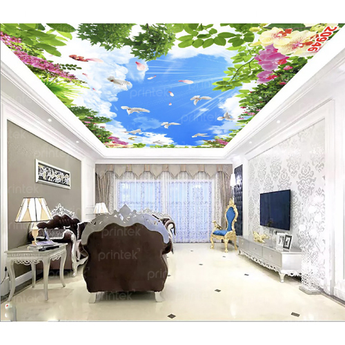 Tranh dán tường 3d trần nhà - TB332457969