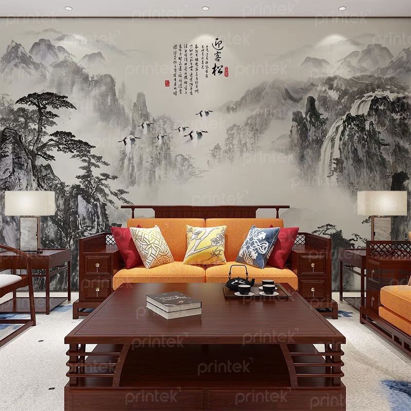 Tranh dán tường thủy mặc