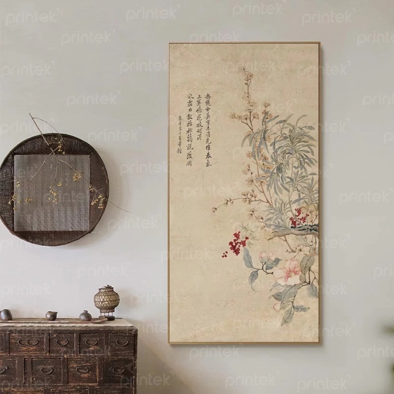 Tranh thủy mặc, trang trí phòng trà đạo  - TM246874