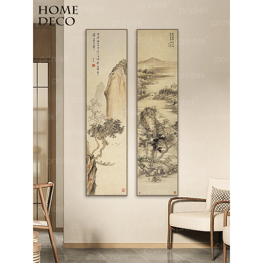 Tranh thủy mặc, tranh canvas phòng khách - TB13323893