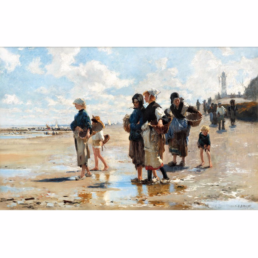 Tranh Những người hái hàu ở Cancale của John Singer Sargent - PC5021