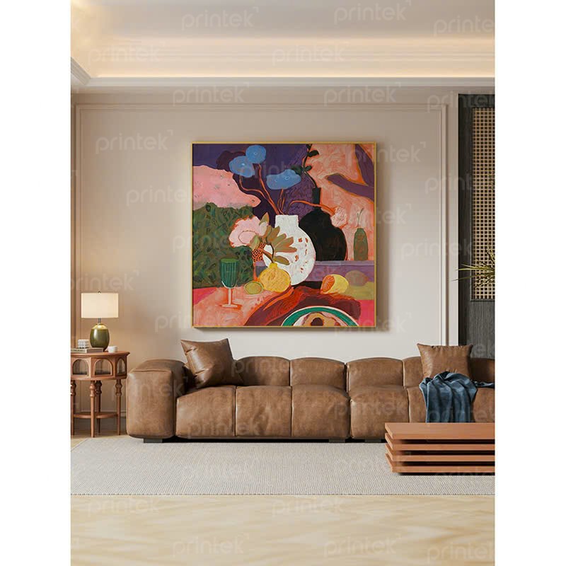 Tranh trừu tượng màu sắc, tranh treo tường canvas - TT6234