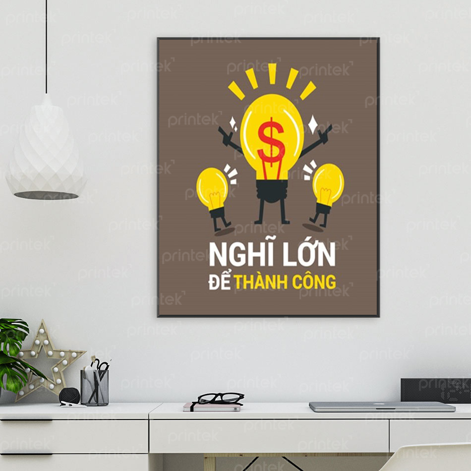 Tranh động lực văn phòng, tranh slogan - DL0355