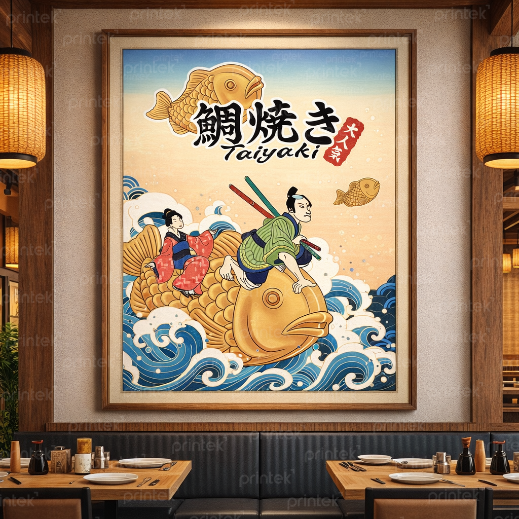 Tranh trang trí nhà hàng, quán ăn Nhật Bản – DC-NB018