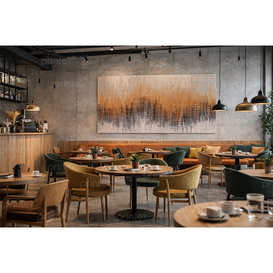 Tranh trừu tượng trang trí quán cafe - ADB33245381