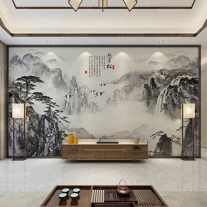 Tranh dán tường thủy mặc