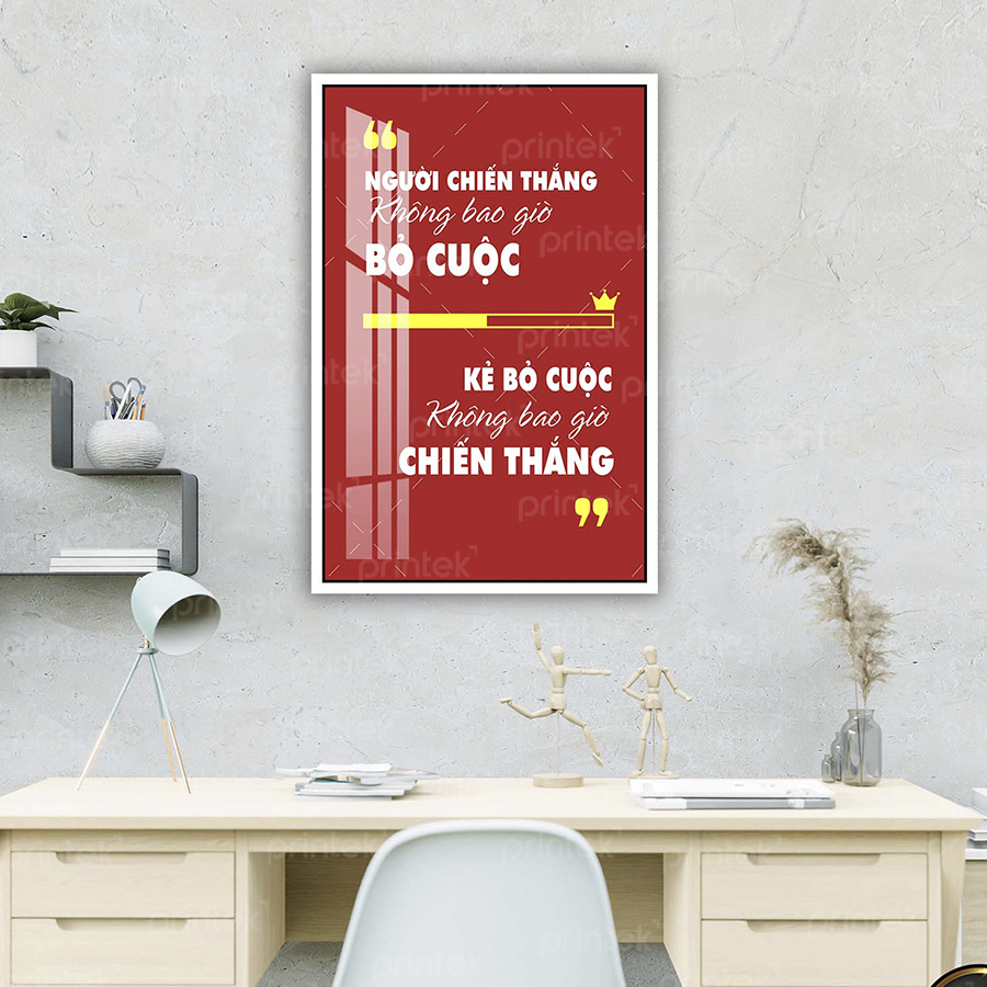 Tranh động lực văn phòng, tranh slogan – DL001-16