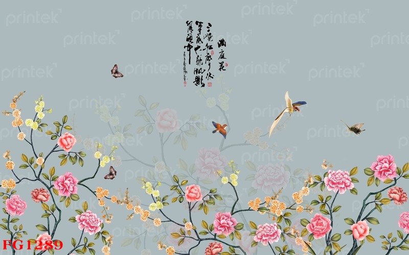 Tranh dán tường phong cách Indochine - FG1289
