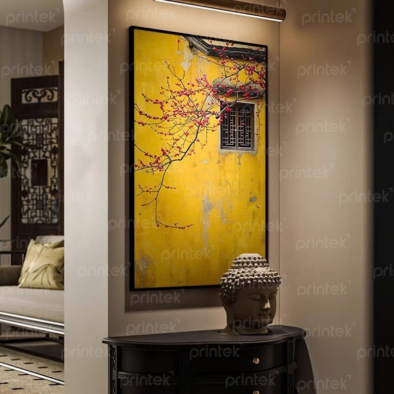 Tranh canvas hoa đào mùa xuân - TT146885