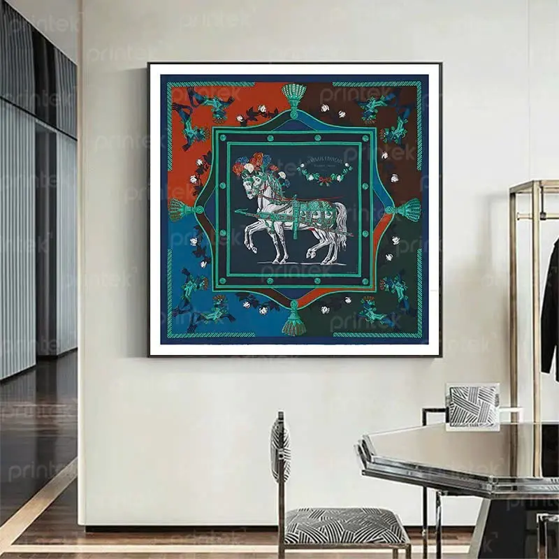 Tranh canvas trừu tượng động vật - TT12787