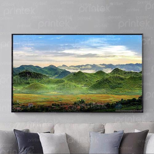 Tranh phong cảnh núi rừng, đã có khung – MS4662