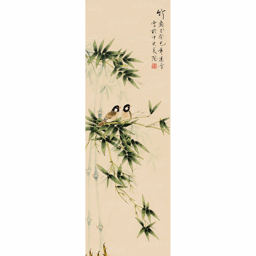 Tranh phong cảnh phong cách Indochine style, đã có khung – H-01365-2