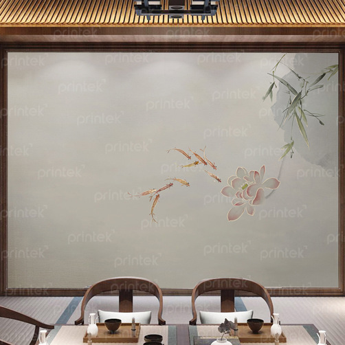 Tranh dán tường hoa sen