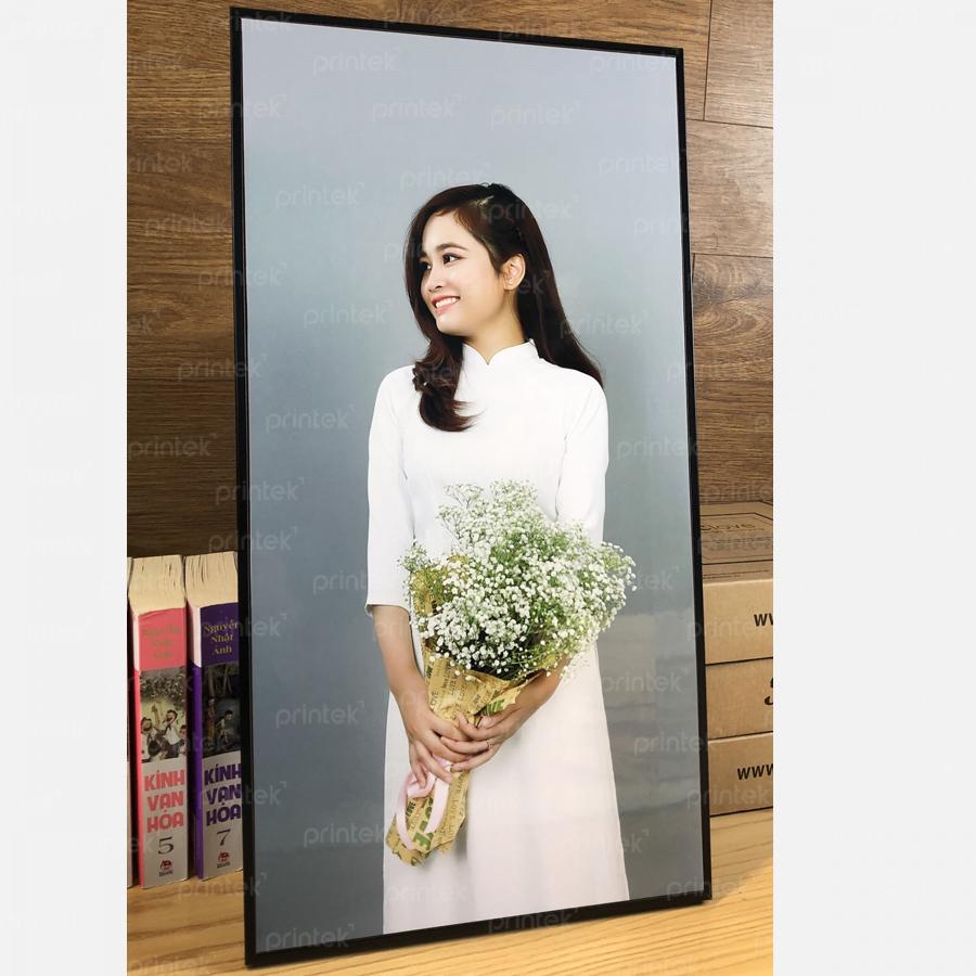 Khung ảnh dán tường cỡ 30x57cm, miễn phí in ảnh