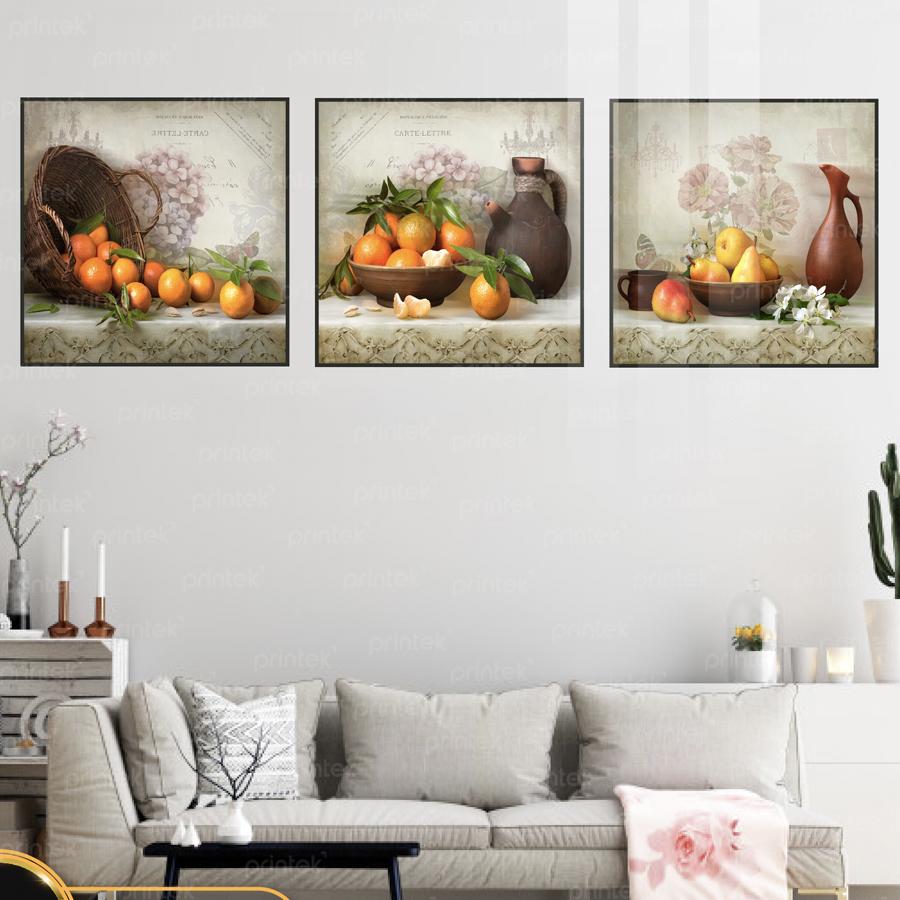 3 tranh canvas tĩnh vật đã có khung – A35