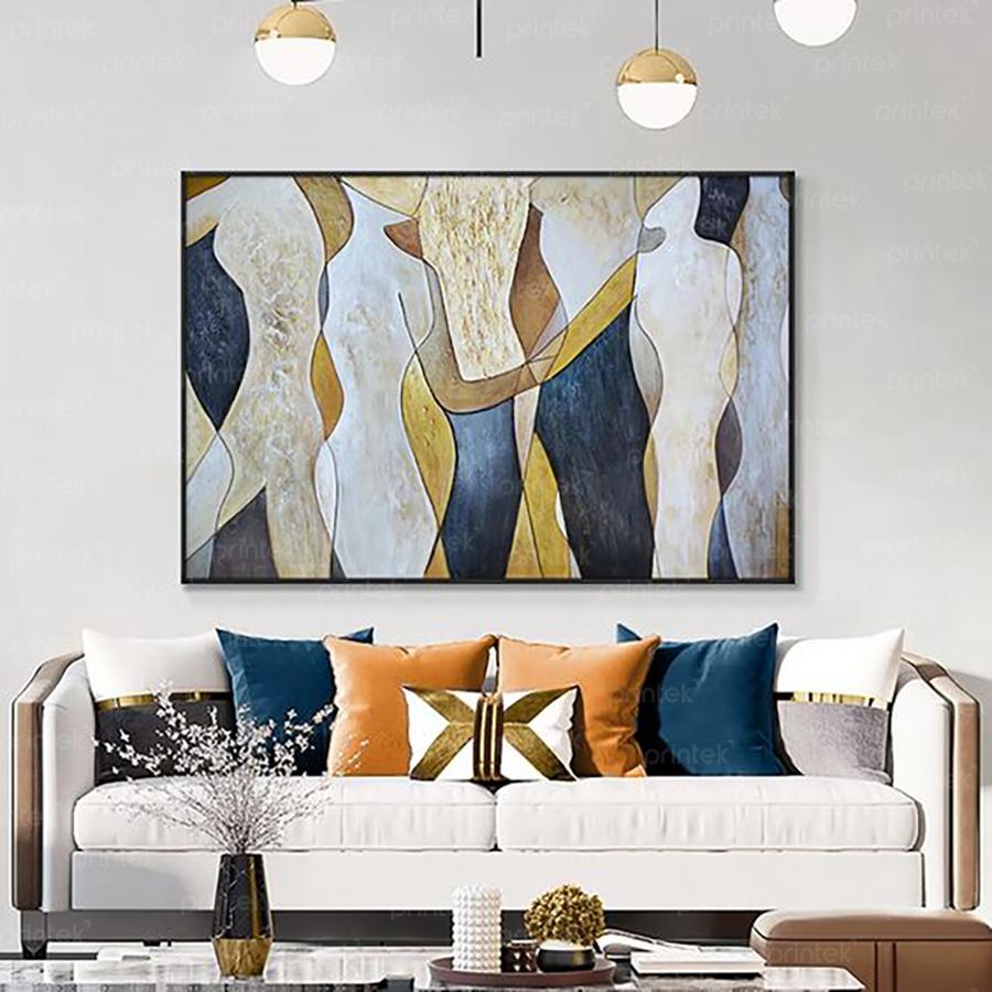 Tranh canvas trừu tượng, đã có khung – P11